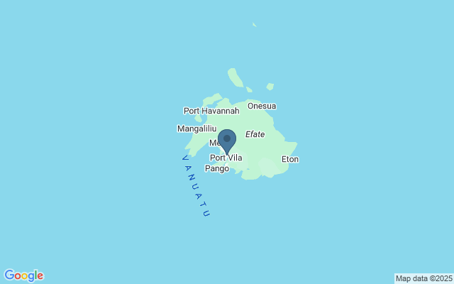 Kaart met locatie Nationaal Museum van Vanuatu